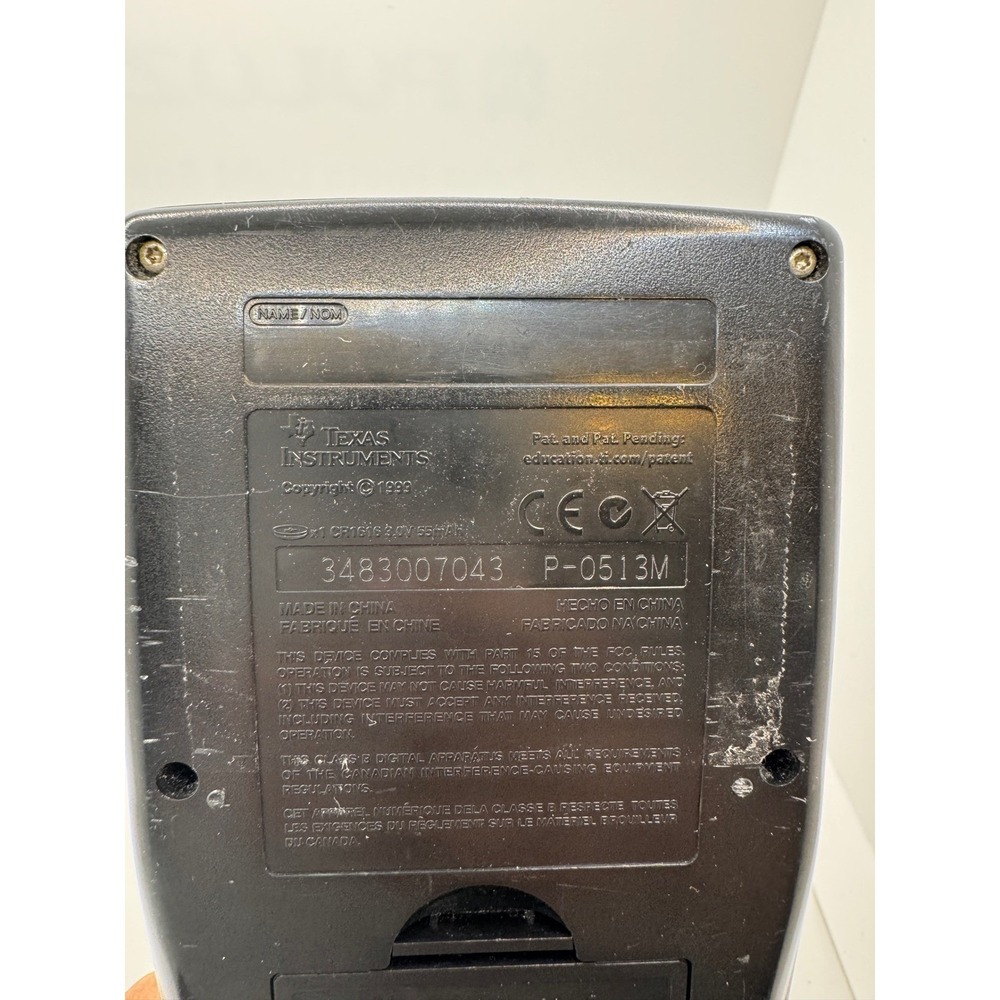 Texas Instruments TI-83 Plus Graphing Calculator Black-NO CHARGER INCLUDED - Picture 3 of 3
